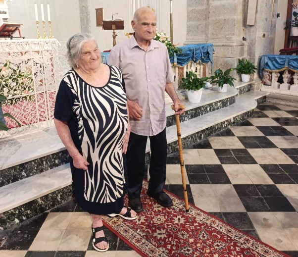 Gonnosfanadiga: settant'anni insieme per Mario Diana e Rosa Putzu